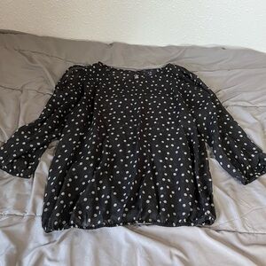 Dotted black blouse